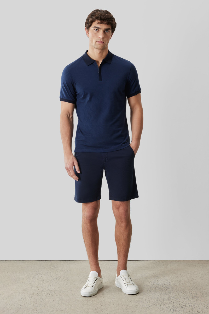 ROBERT BARAKETT Whistler Short Sleeve Covered Placket Polo outlook