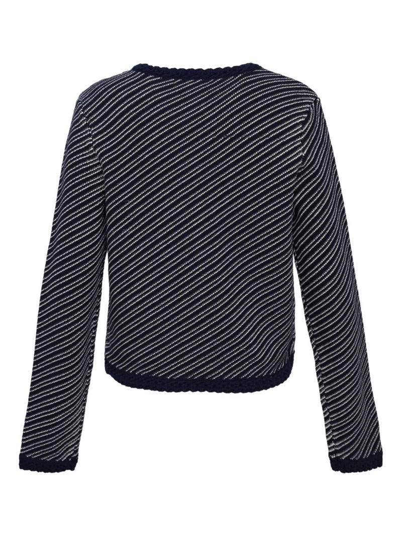 rag & bone Claire diagonal-stripe cardigan outlook