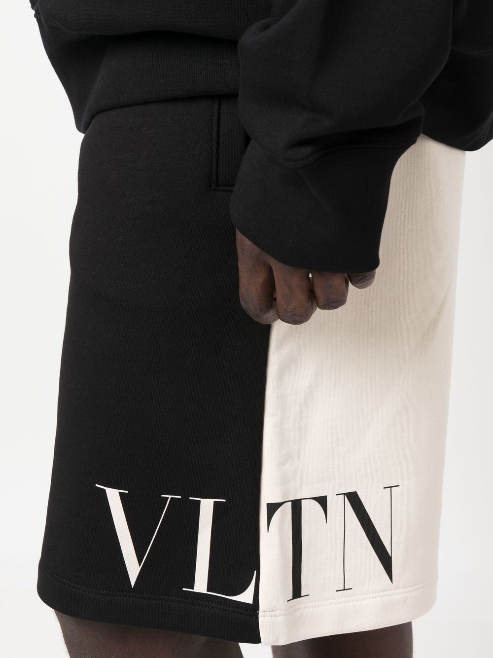 VLTN two-tone track shorts - 5