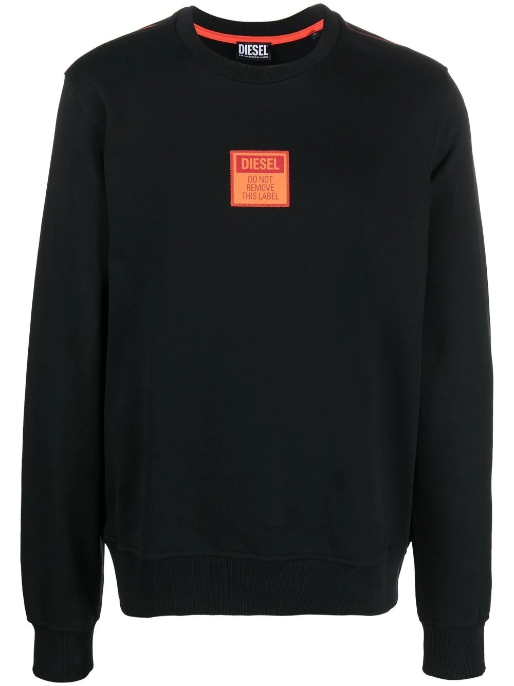 logo-patch long-sleeved jumper - 1