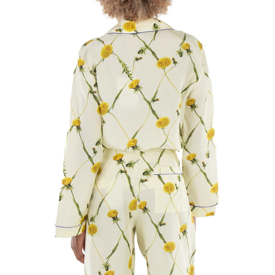 Burberry Dandelion-Print Silk Pyjama Shirt - 5