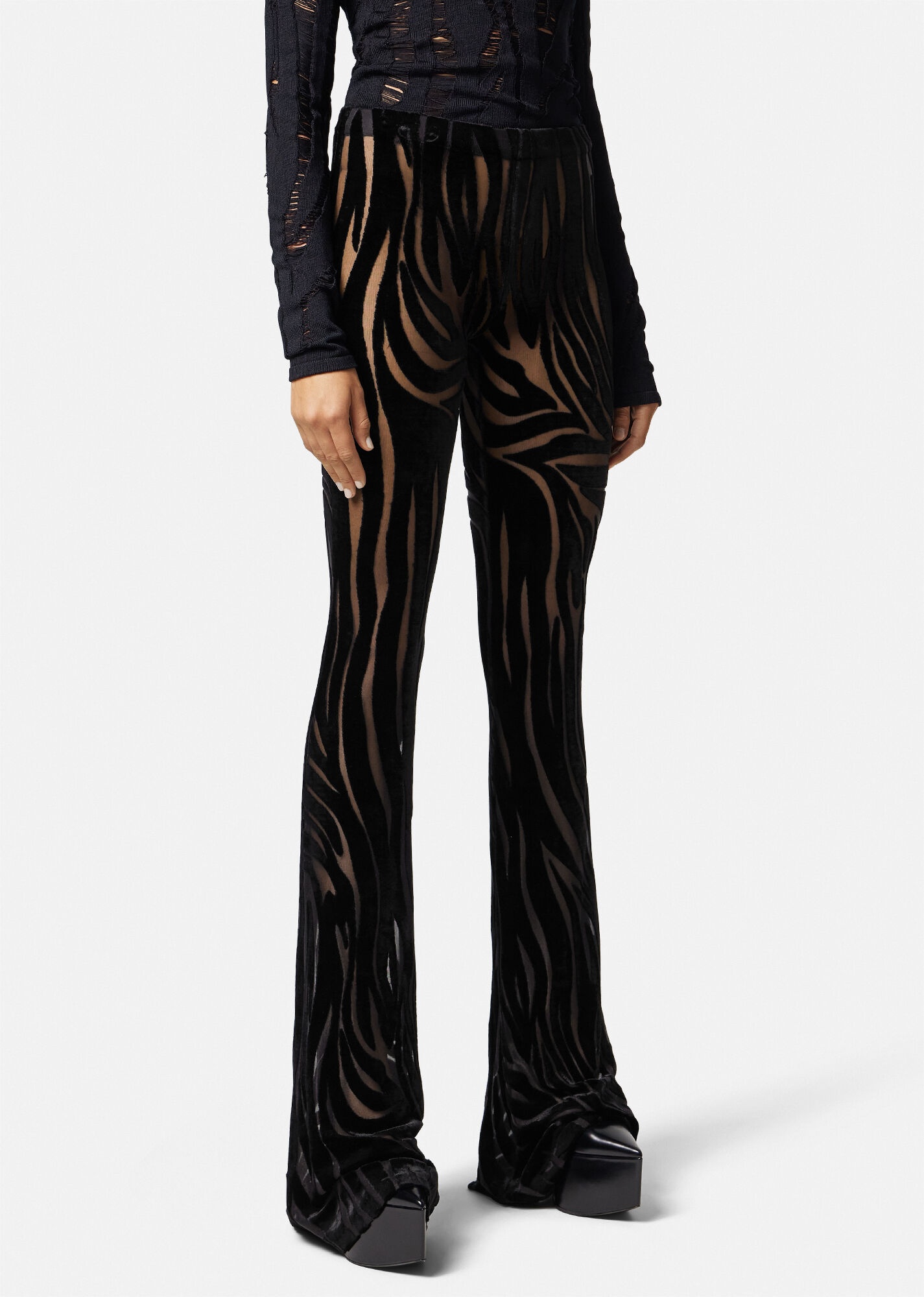 Zebra Velvet Pants - 3