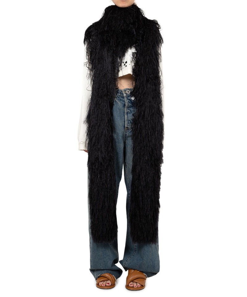 Shaggy Fringe Knit Scarf 4