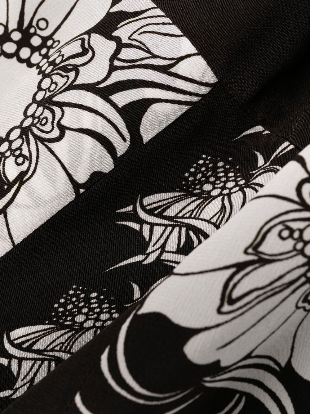 floral-print silk maxi dress - 5