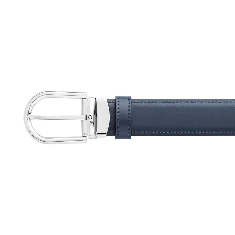 Montblanc Horseshoe Buckle Reversible Leather Belt - 3