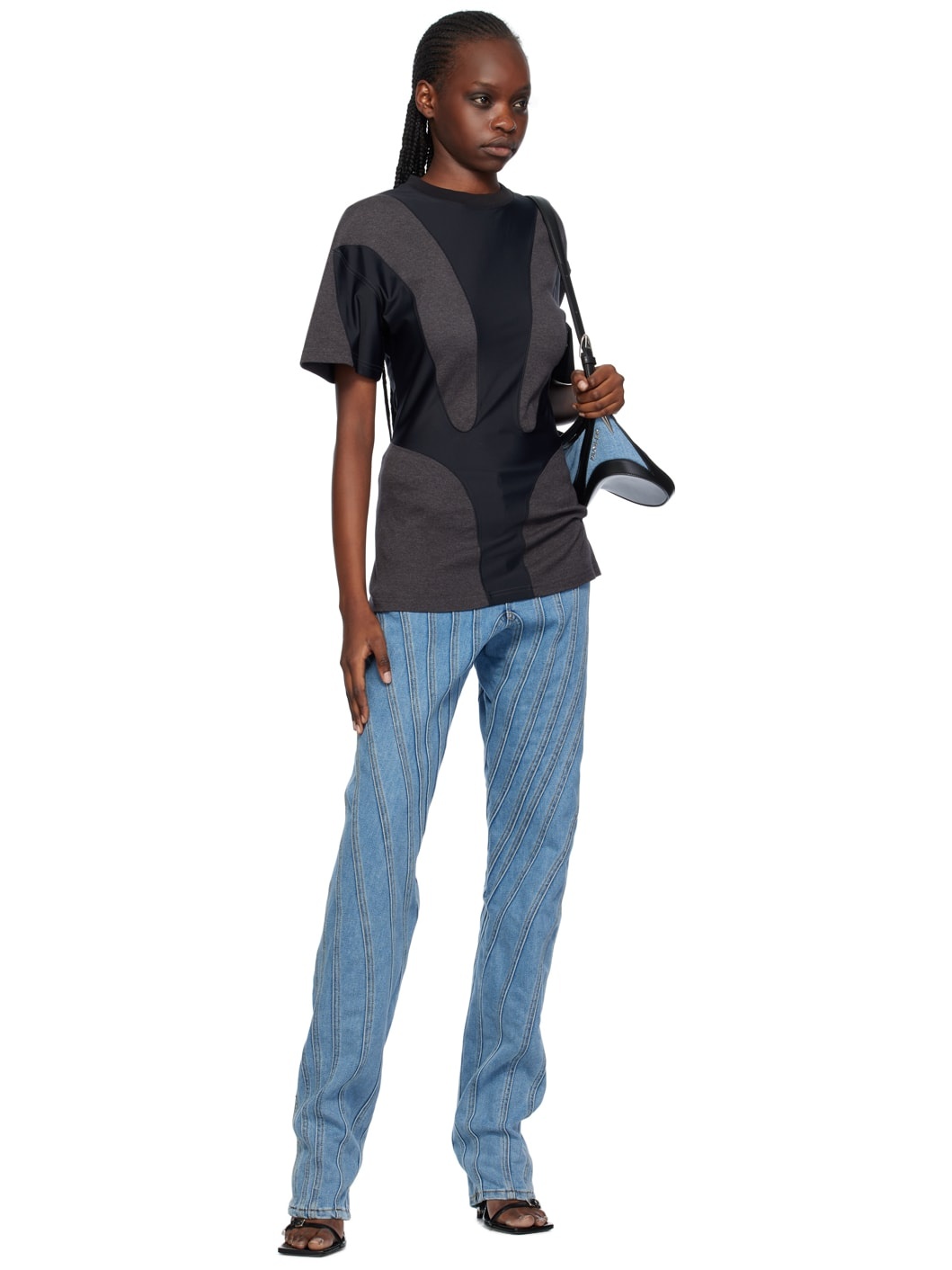 Blue Spiral Jeans - 4
