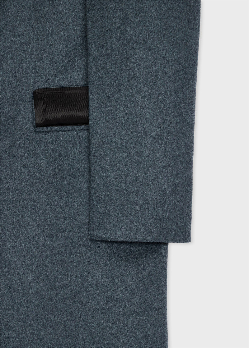 Paul Smith Women's Blue Melange Wool-Cashmere Epsom Coat outlook