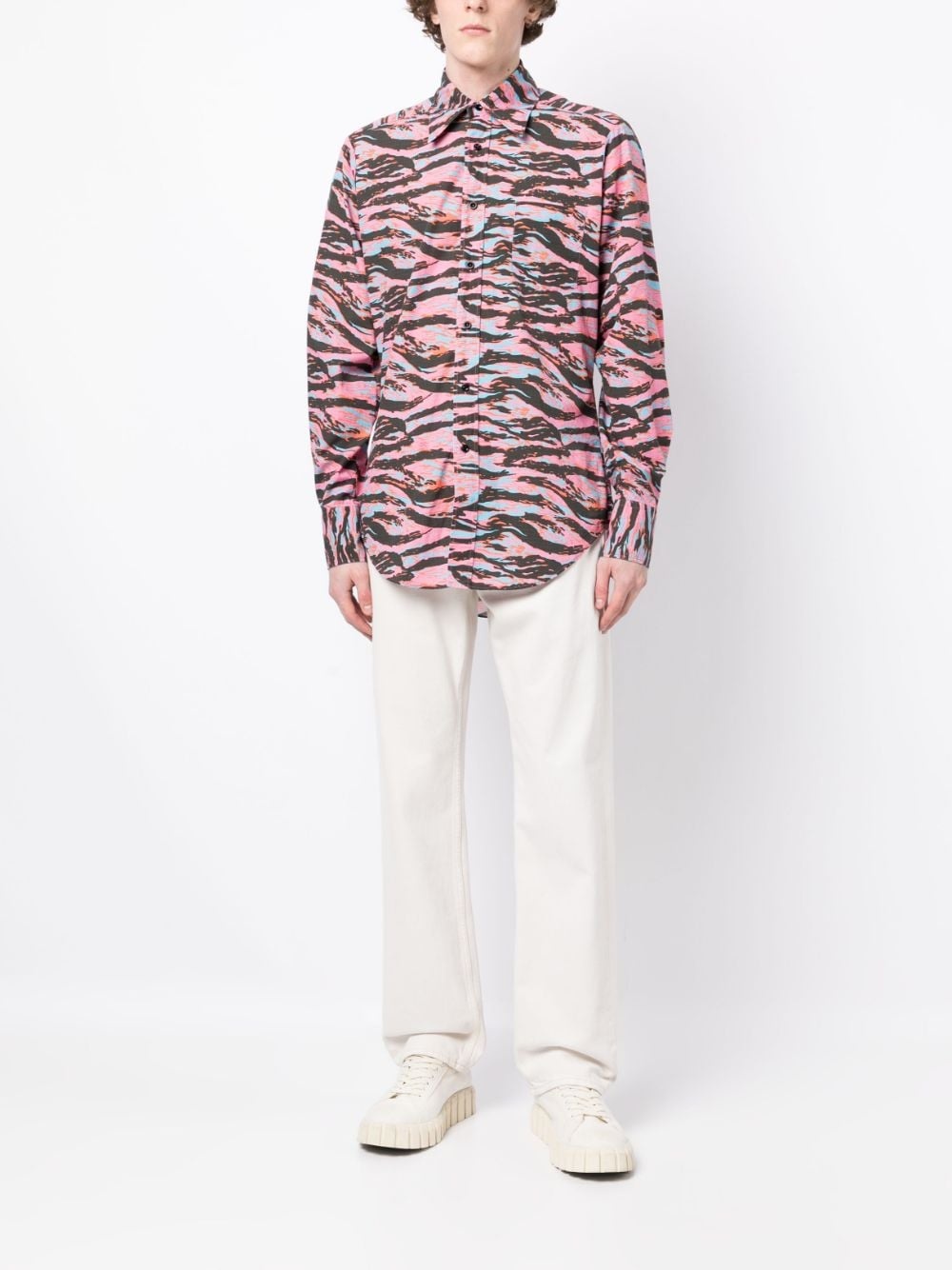 ZEBRA-PRINT COTTON SHIRT - 5