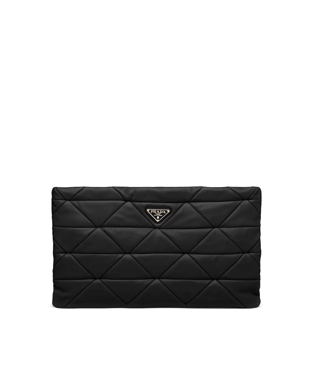 Prada System nappa  leather patchwork clutch - 1