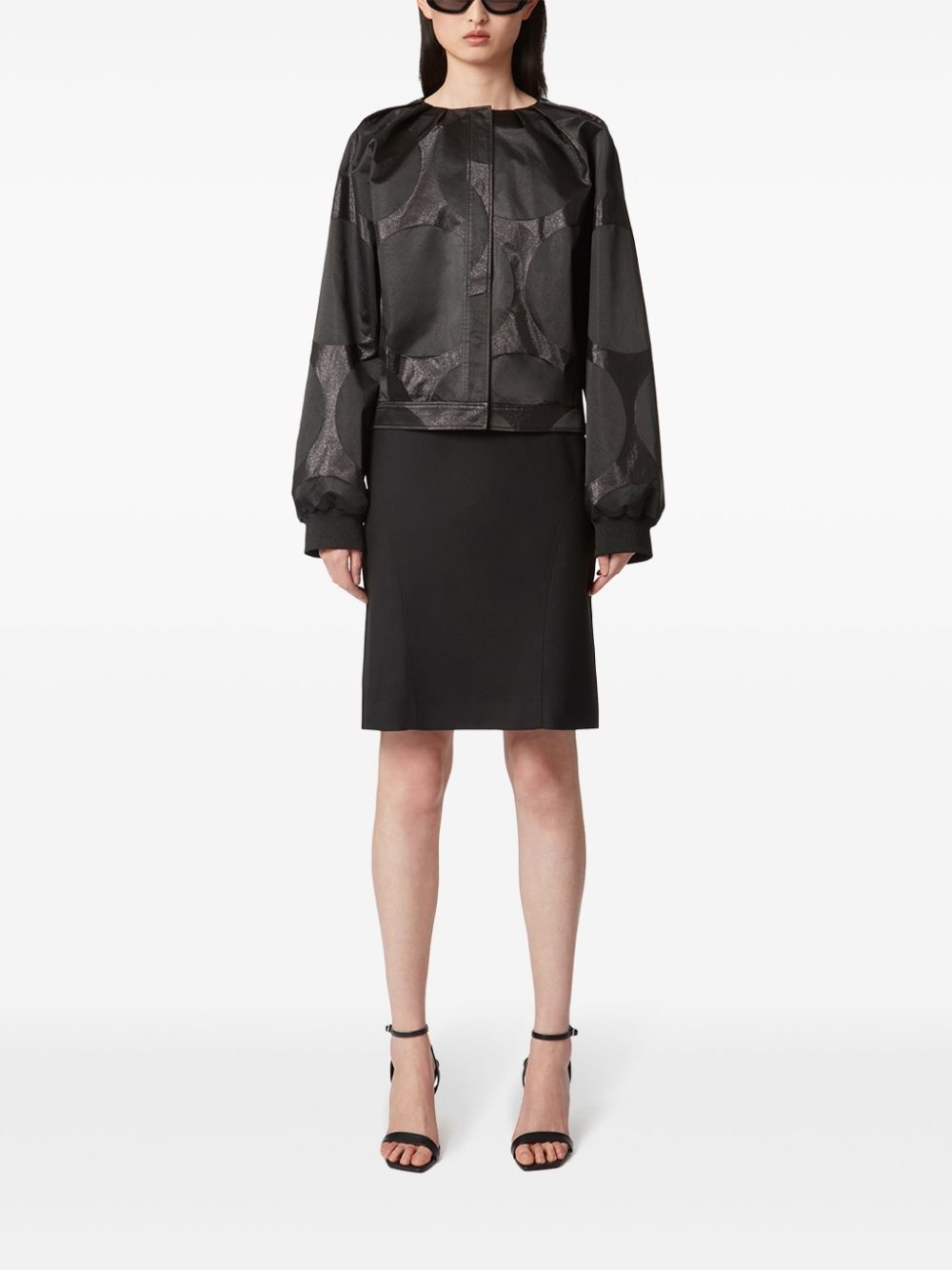 lurex bomber jacket - 2