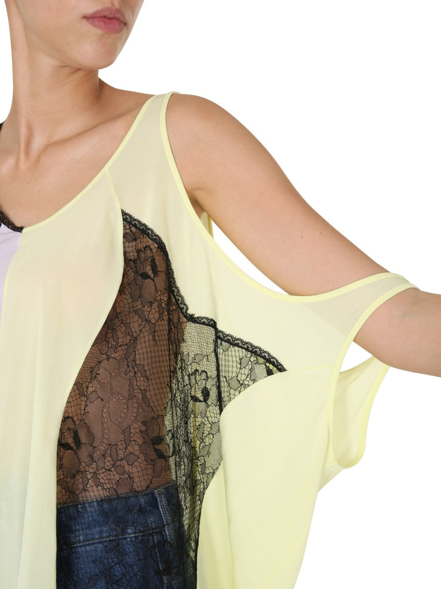 Maison Margiela Women Colour Block Top - 4