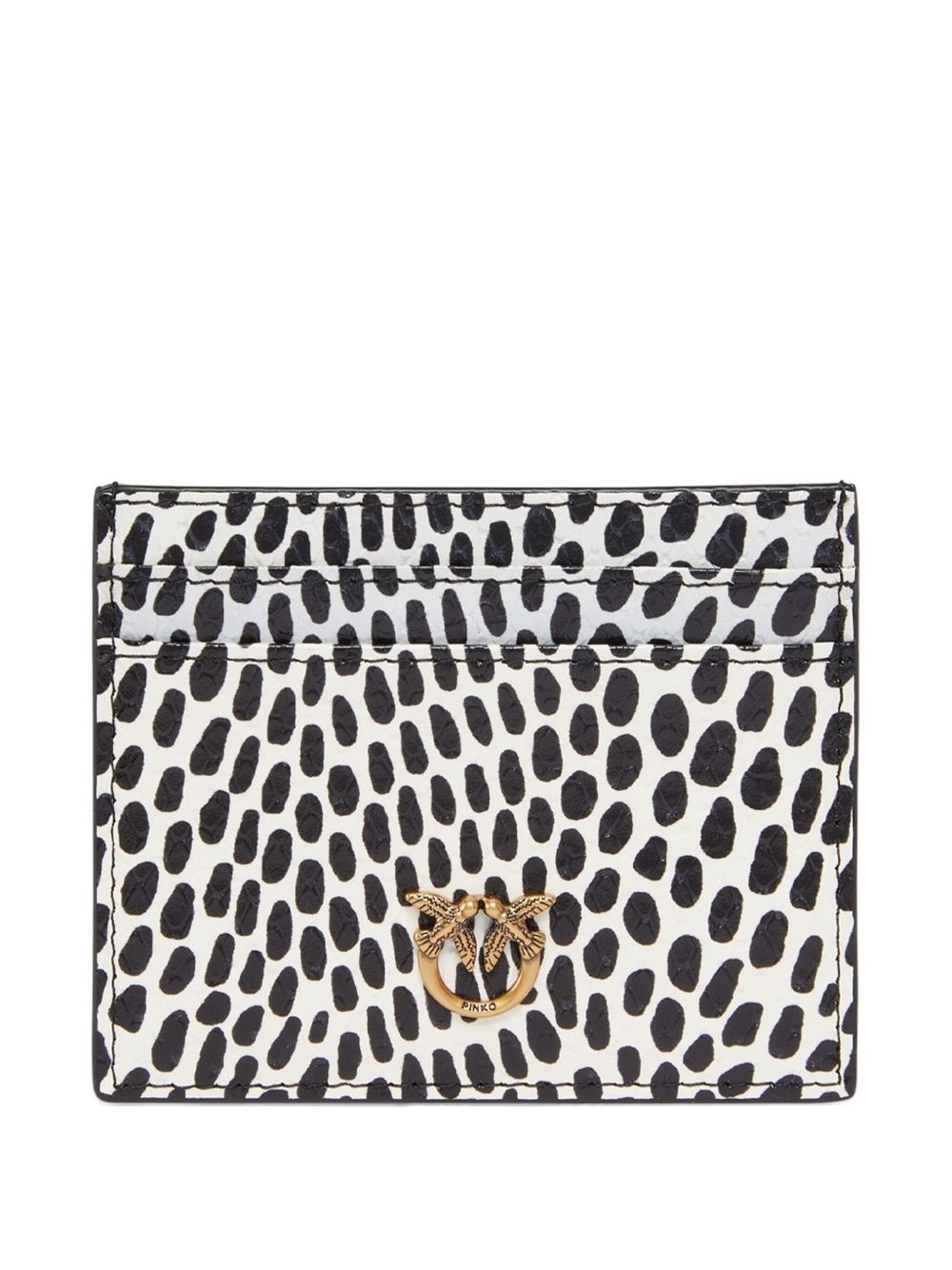 printed leather wallet - 1