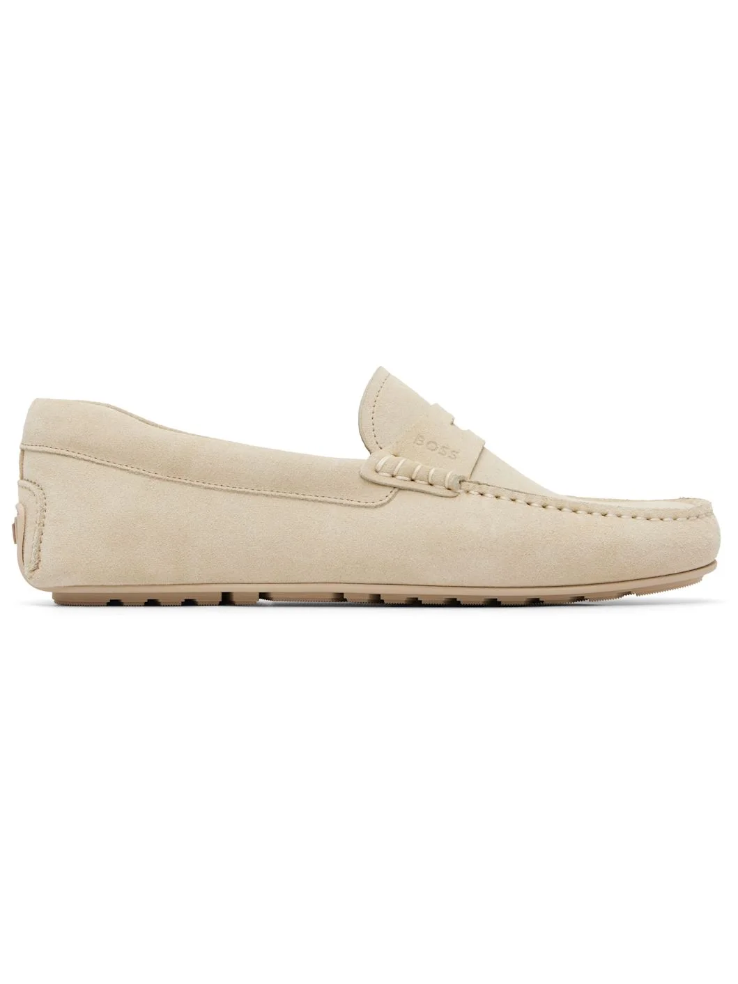 Off-White Penny-Trim Suede Loafers - 1
