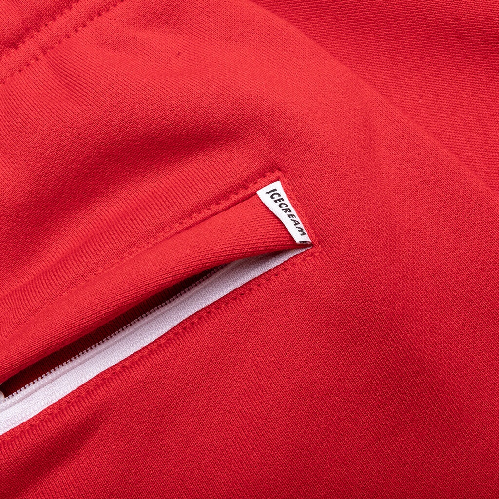 COLLEGE SWEATSHORTS - HAUTE RED - 3