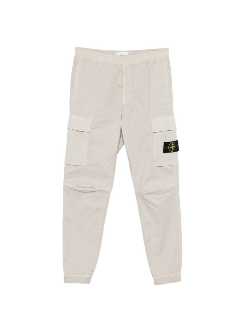logo-patch cargo trousers 1