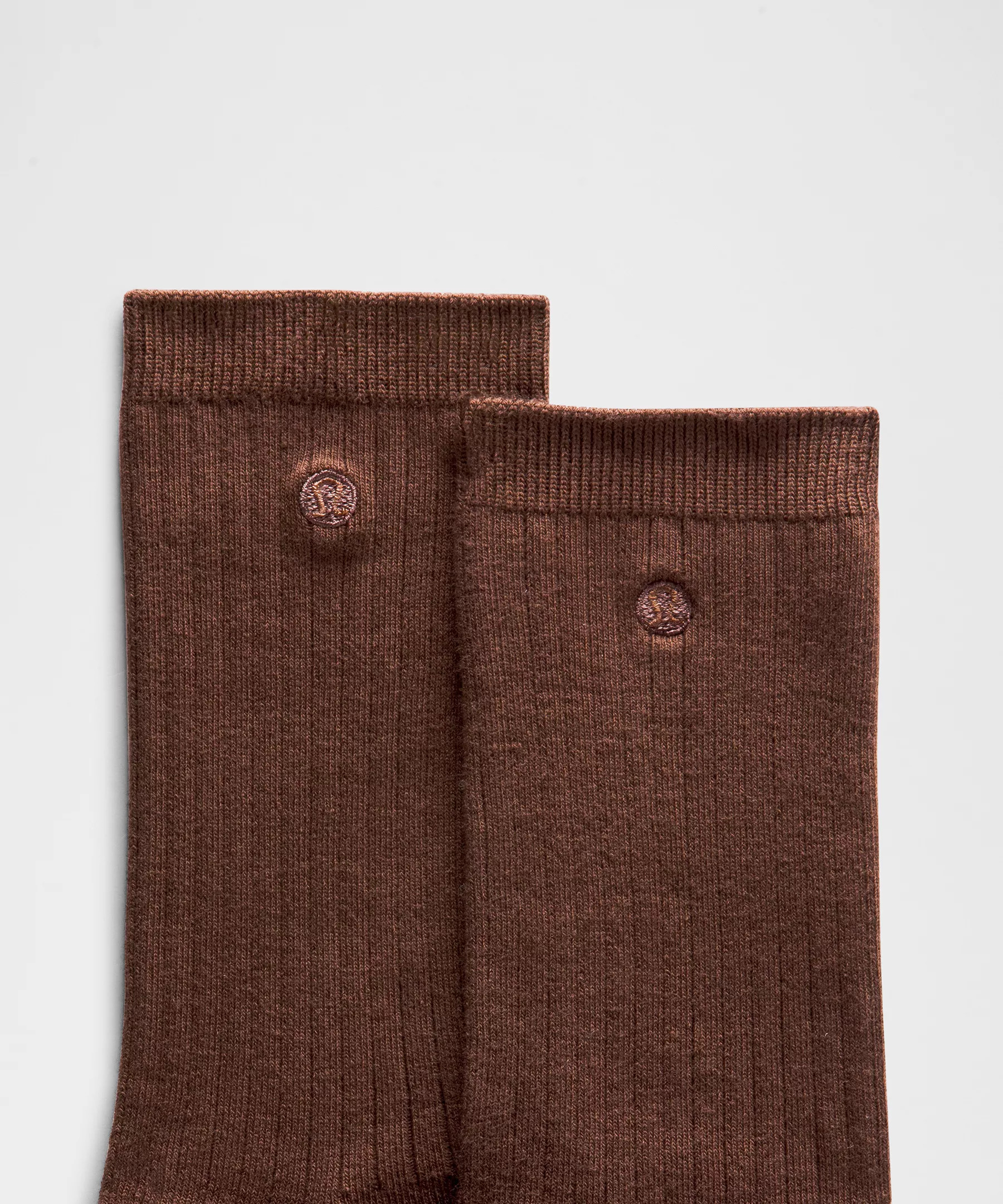 Unisex Ribbed Cotton-Blend Crew Socks - 2