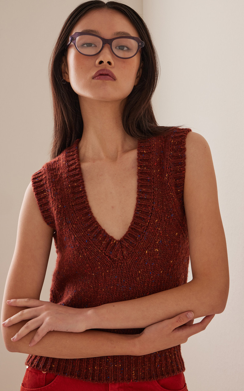 Loewe Cat-Eye Acetate Glasses purple outlook