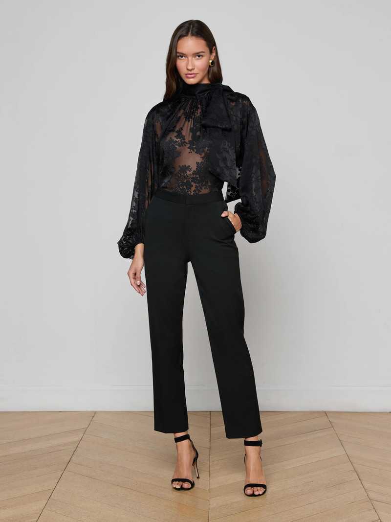 Rhett Burnout Satin Blouse 6