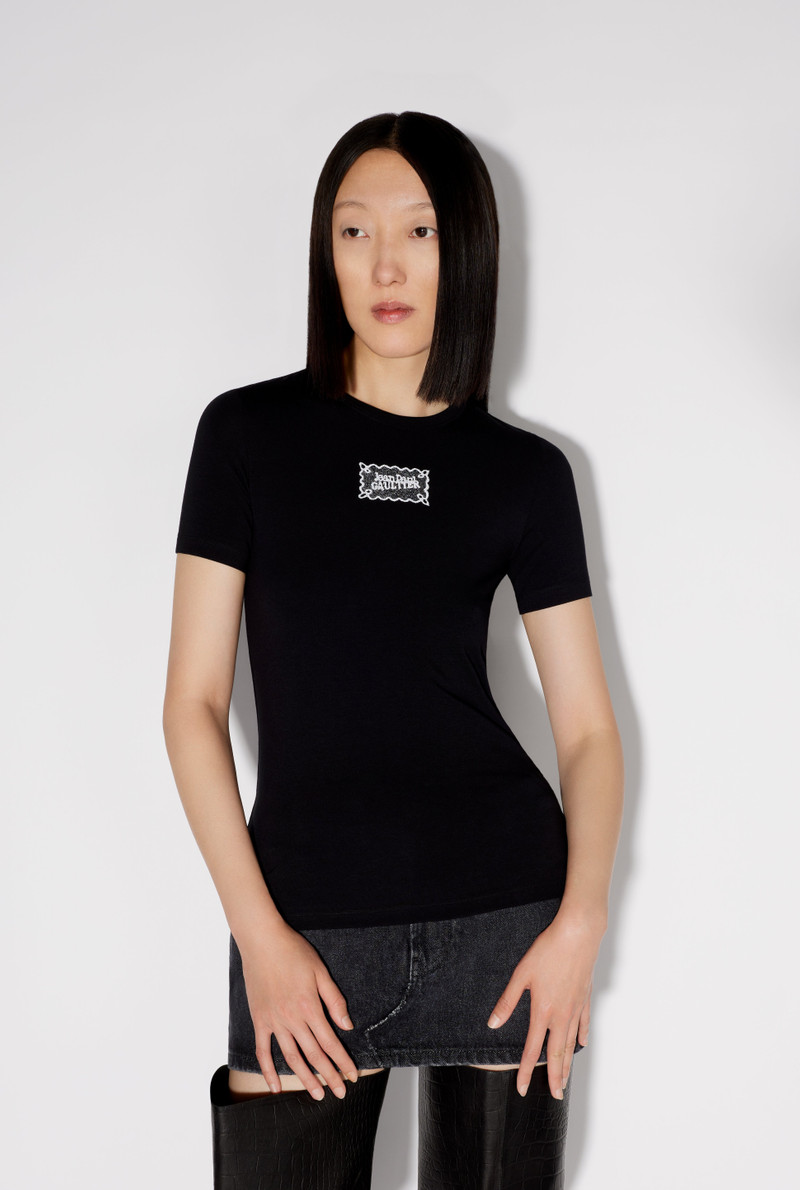 THE BLACK JEAN PAUL GAULTIER LABEL T-SHIRT 1