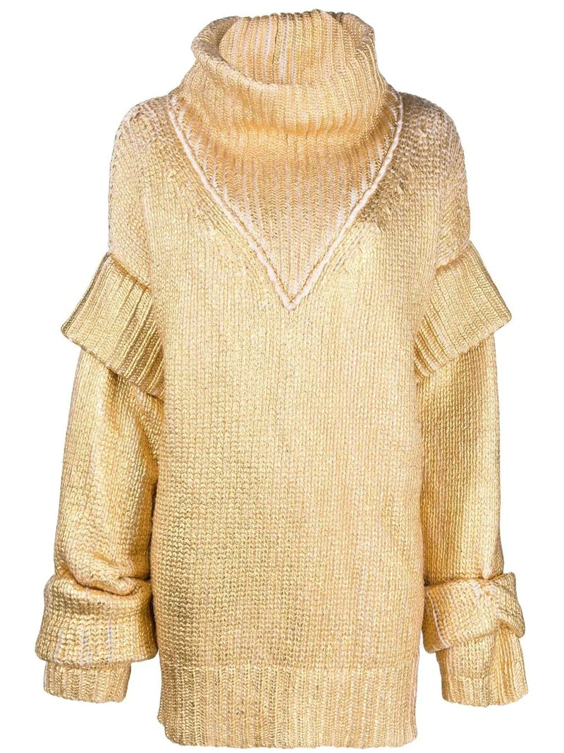 Maxi Hexagon metallic pullover 1