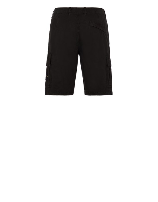 L11WA BRUSHED COTTON CANVAS_GARMENT DYED 'OLD' EFFECT BLACK - 2