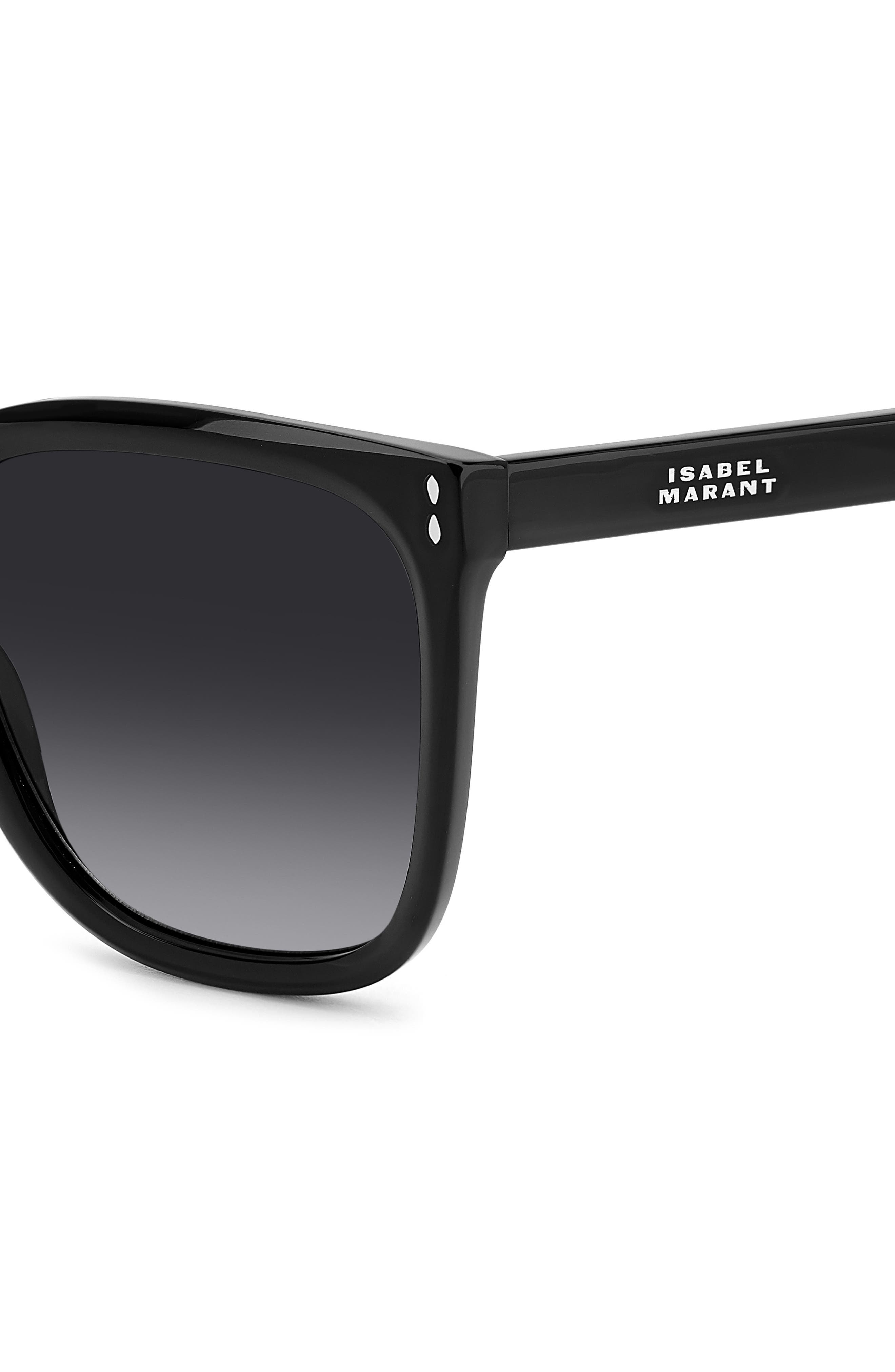 Isabel Marant In Love 57mm Gradient Square Sunglasses in Black/Grey Shaded at Nordstrom - 3