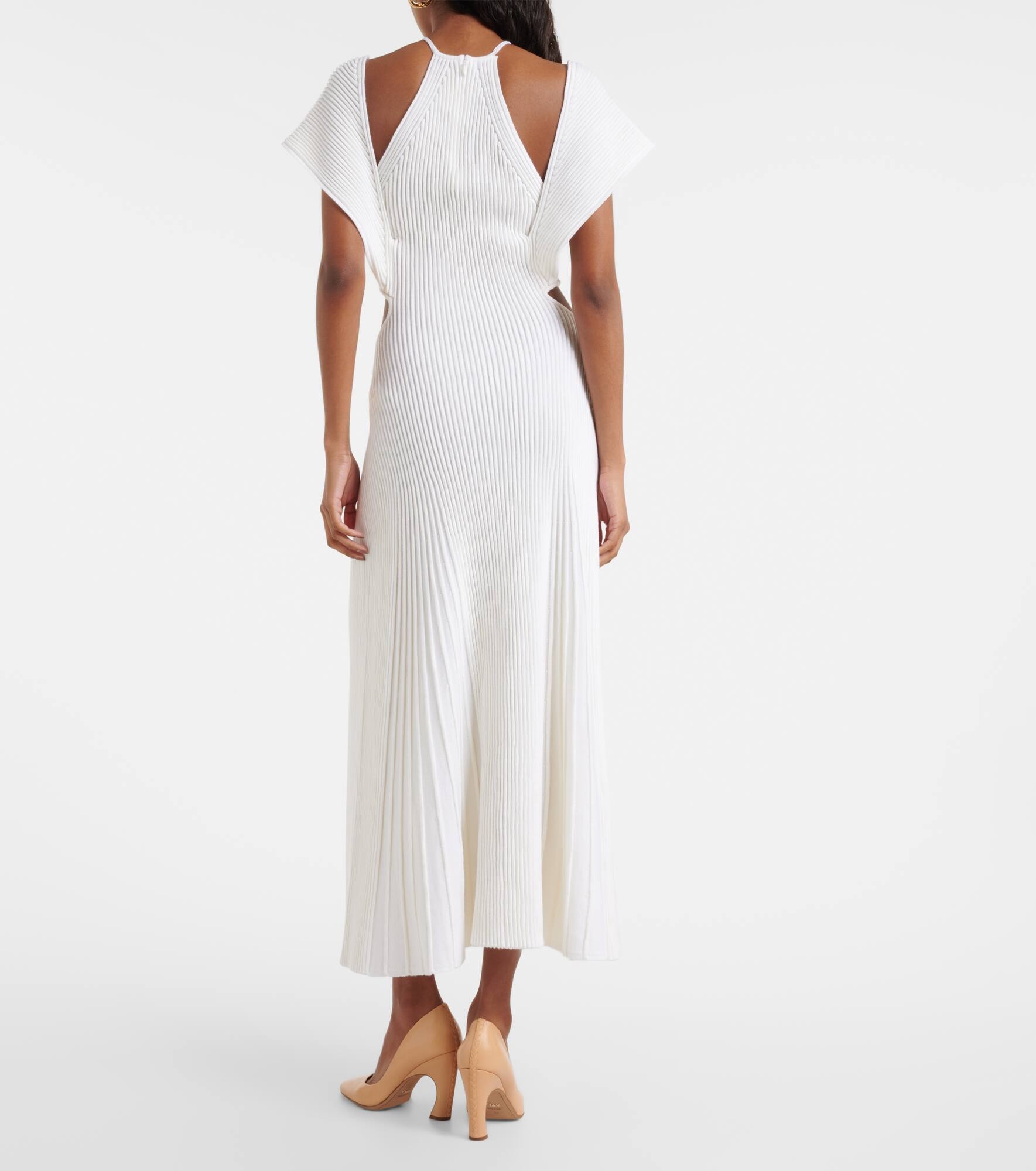 Cutout wool maxi dress - 3