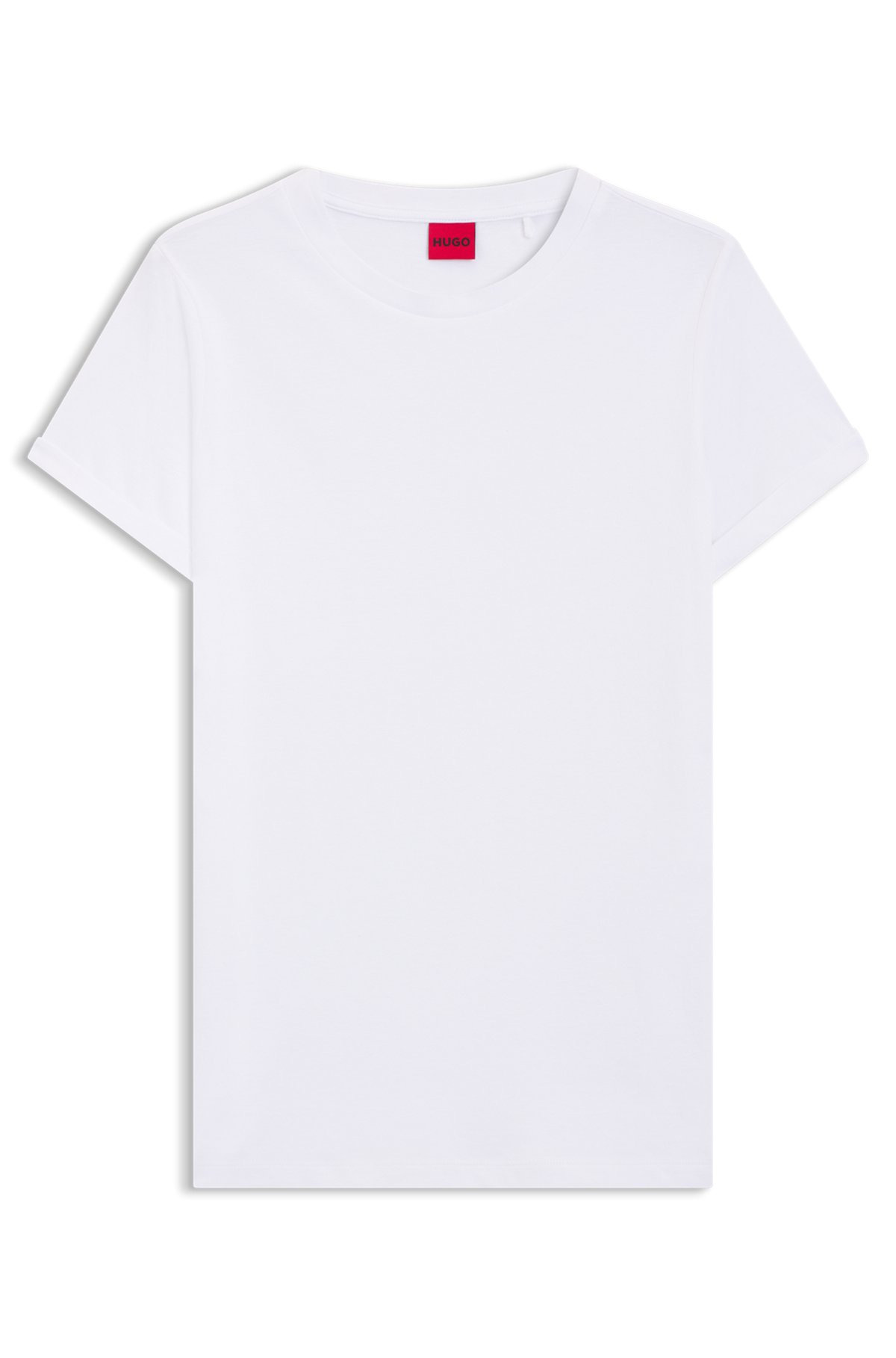 RELAXED FIT T-SHIRT IN COTTON WITH CUT-LOGO PRINT - 1