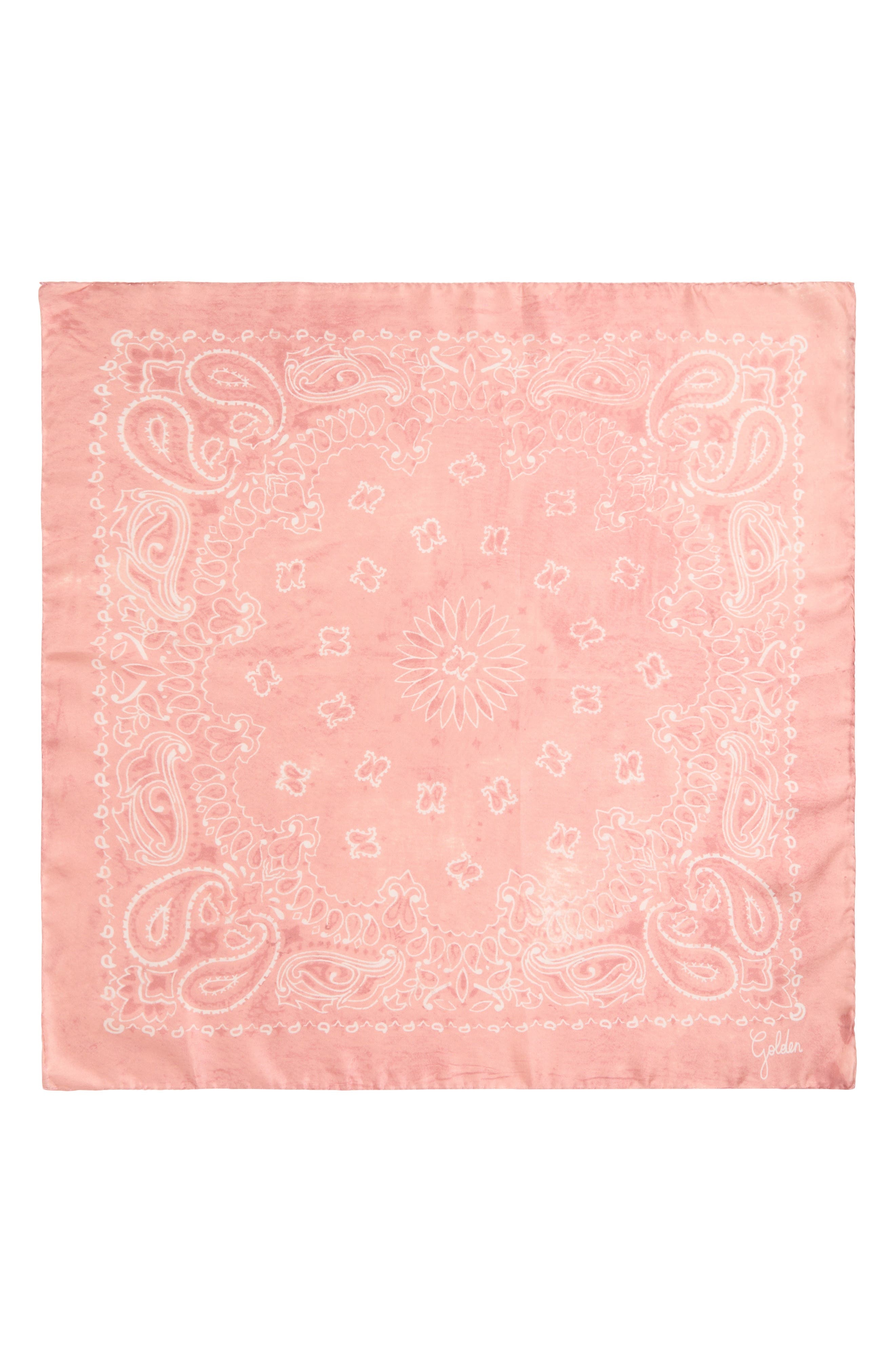Golden Goose Golden Foulard Paisley Print Silk Square Scarf in 25516 Antique Rose at Nordstrom - 2