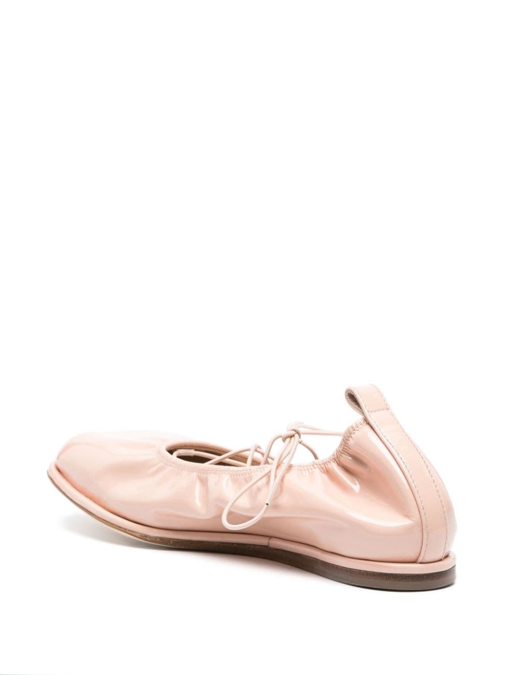 heart-toe patent leather ballerina shoes - 3