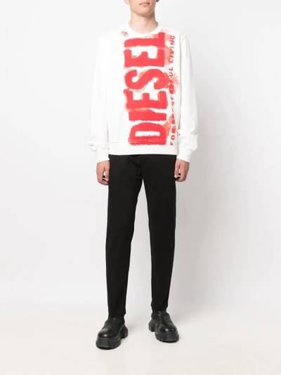 Diesel D-logo slim-fit chinos outlook