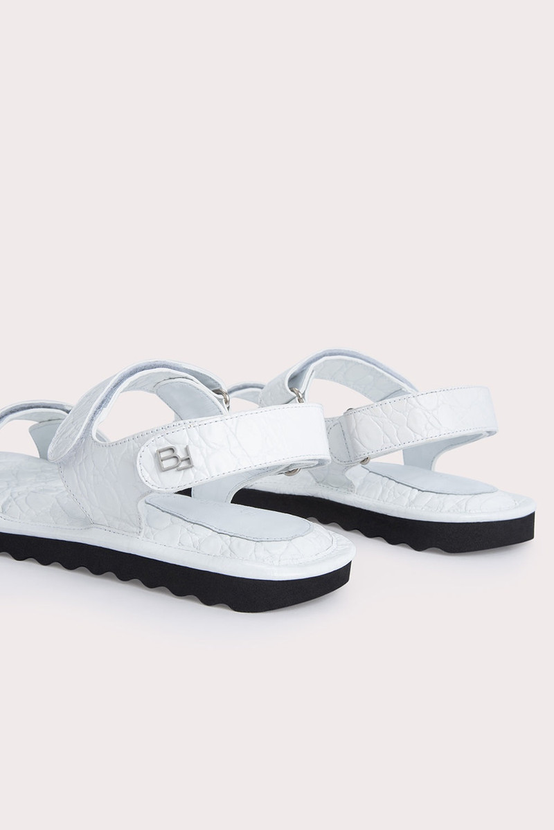 Gideon Optic White Circular Croco Embossed Leather 6