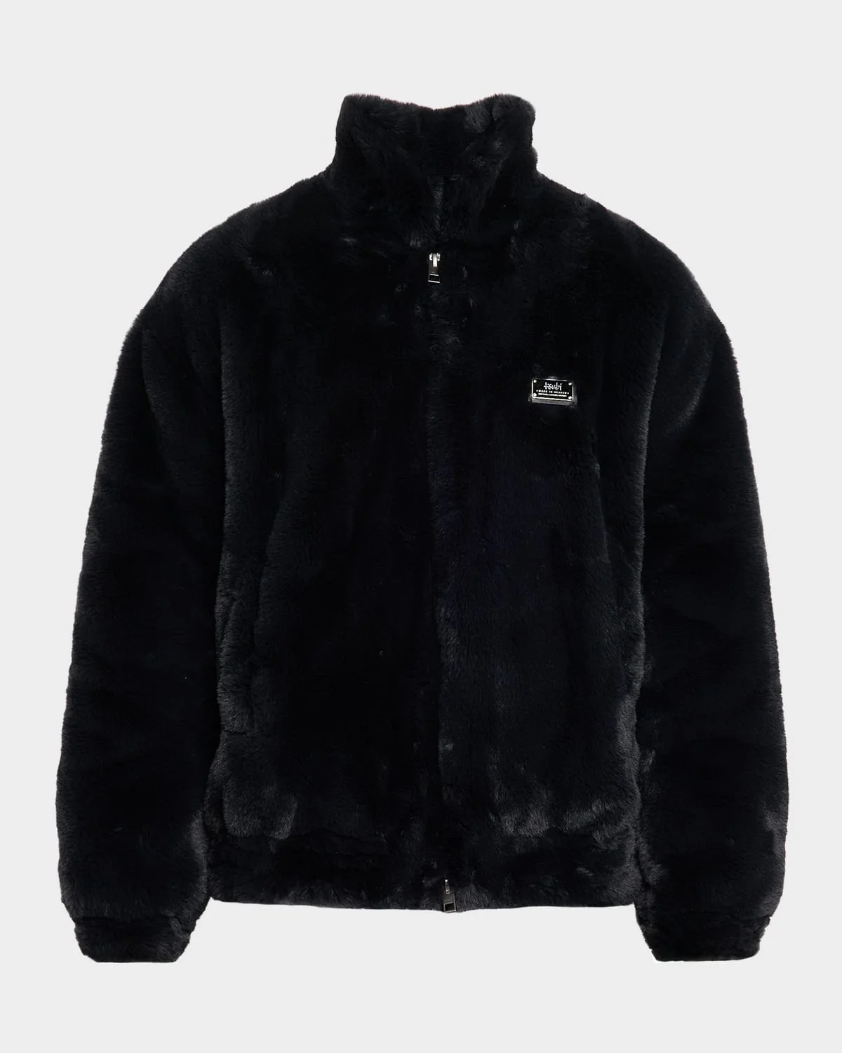 Men's Hussle Faux Fur Full-Zip Jacket - 1