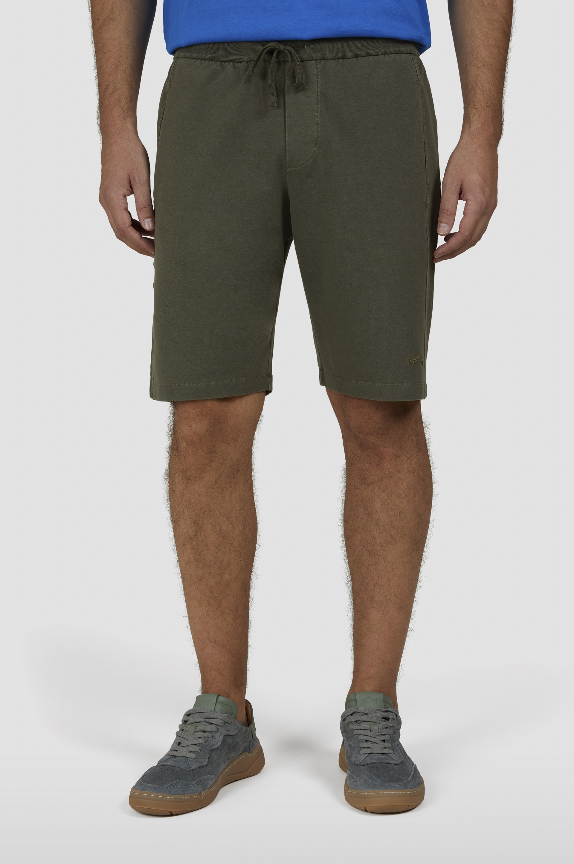 GARMENT-DYED BERMUDA IN X-SOFT FLEECE COTTON - 6