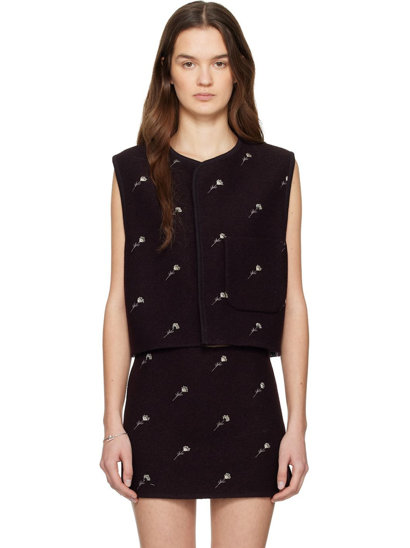 Purple Walker Flowers Vest 1