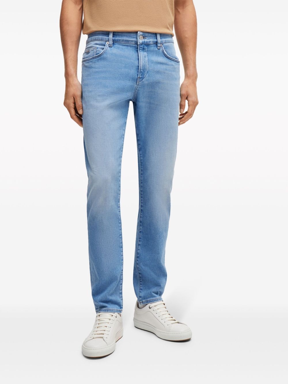 slim-fit cotton jeans - 3