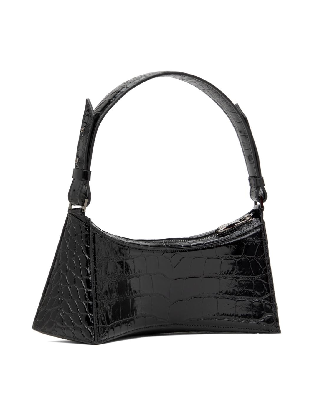 Black Embossed Crocodile Zenith Bag - 3