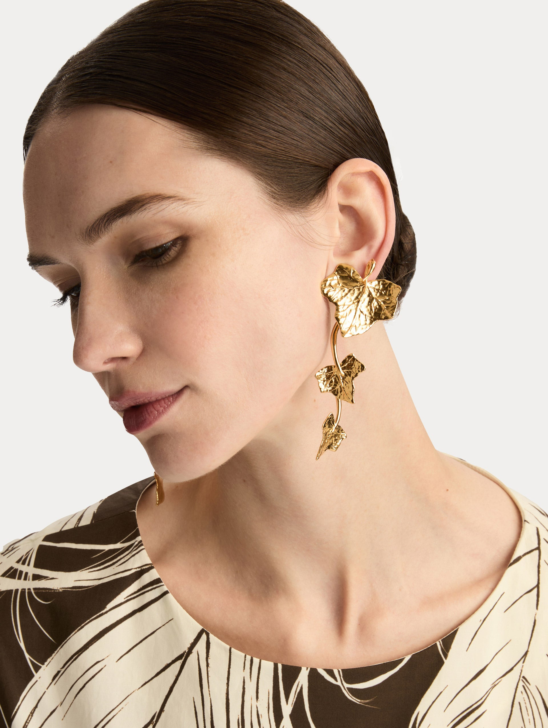 IVY VINE DROP CLIP-ON EARRINGS - 2