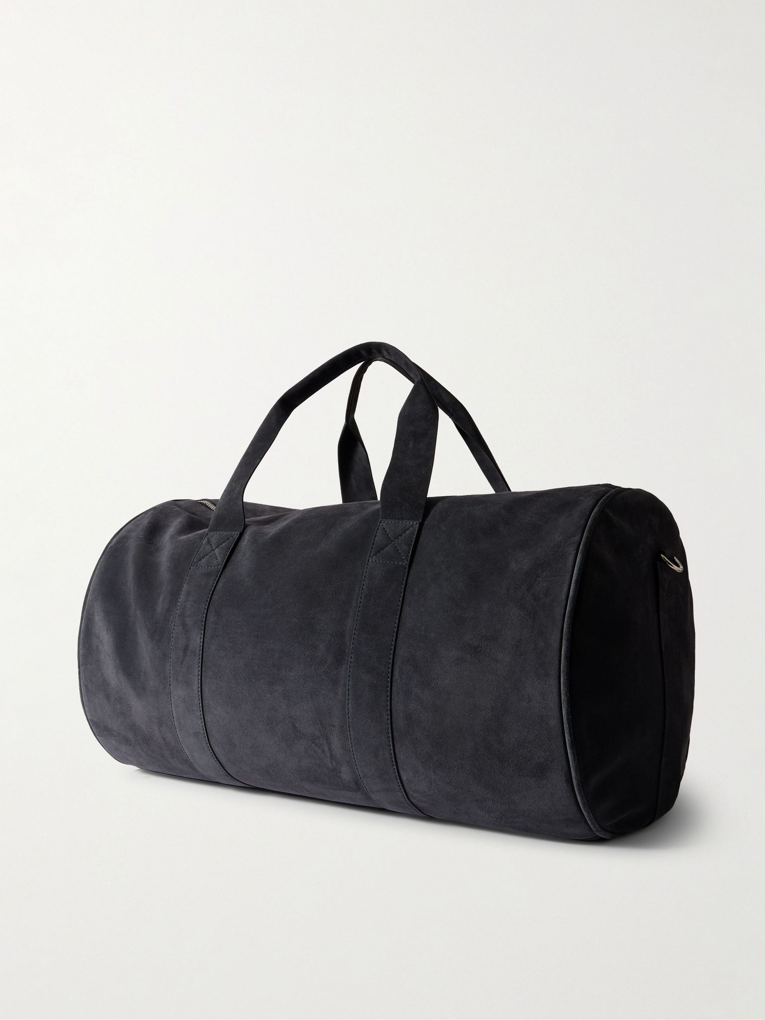 Suede Duffle Bag Blue - 3