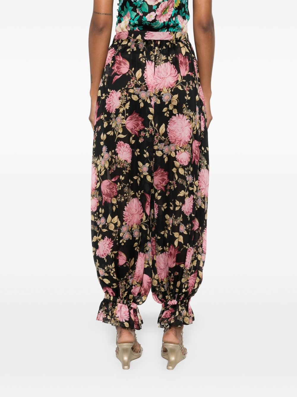 floral trousers - 4