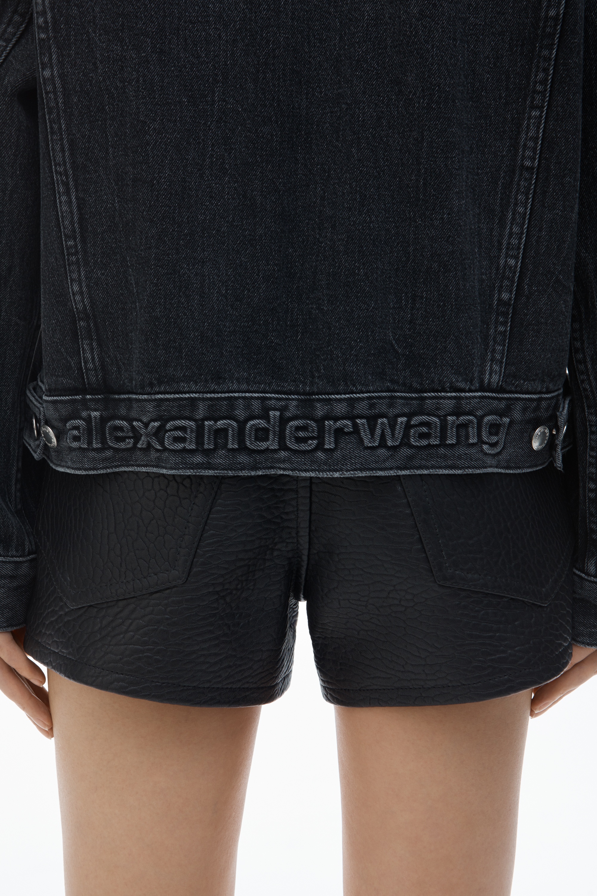 Oversize Trucker Jacket in Cotton Denim - 6