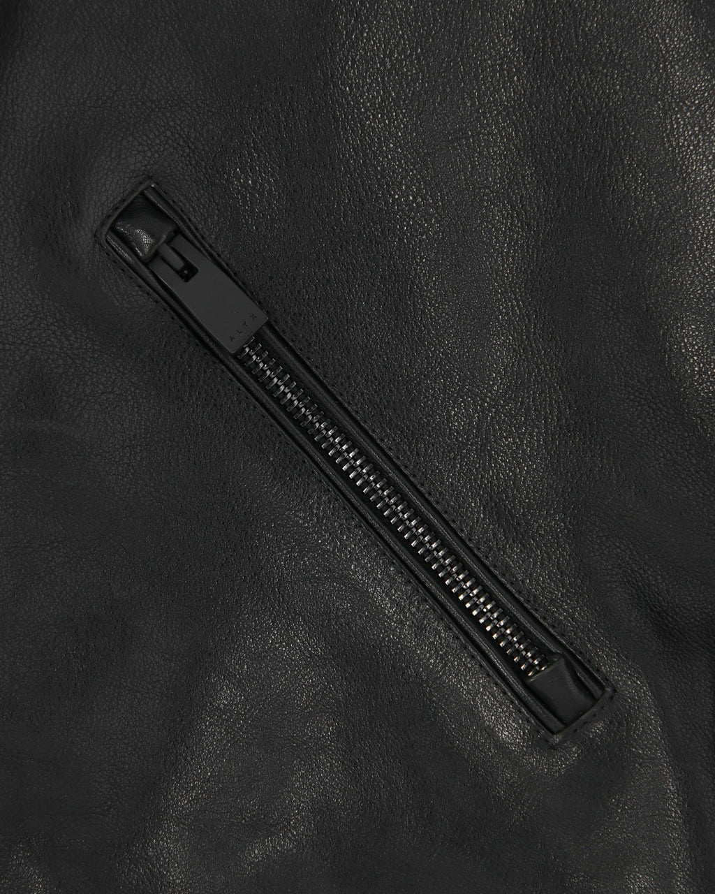OVERSIZE LEATHER LOGO MOTO JACKET - 6