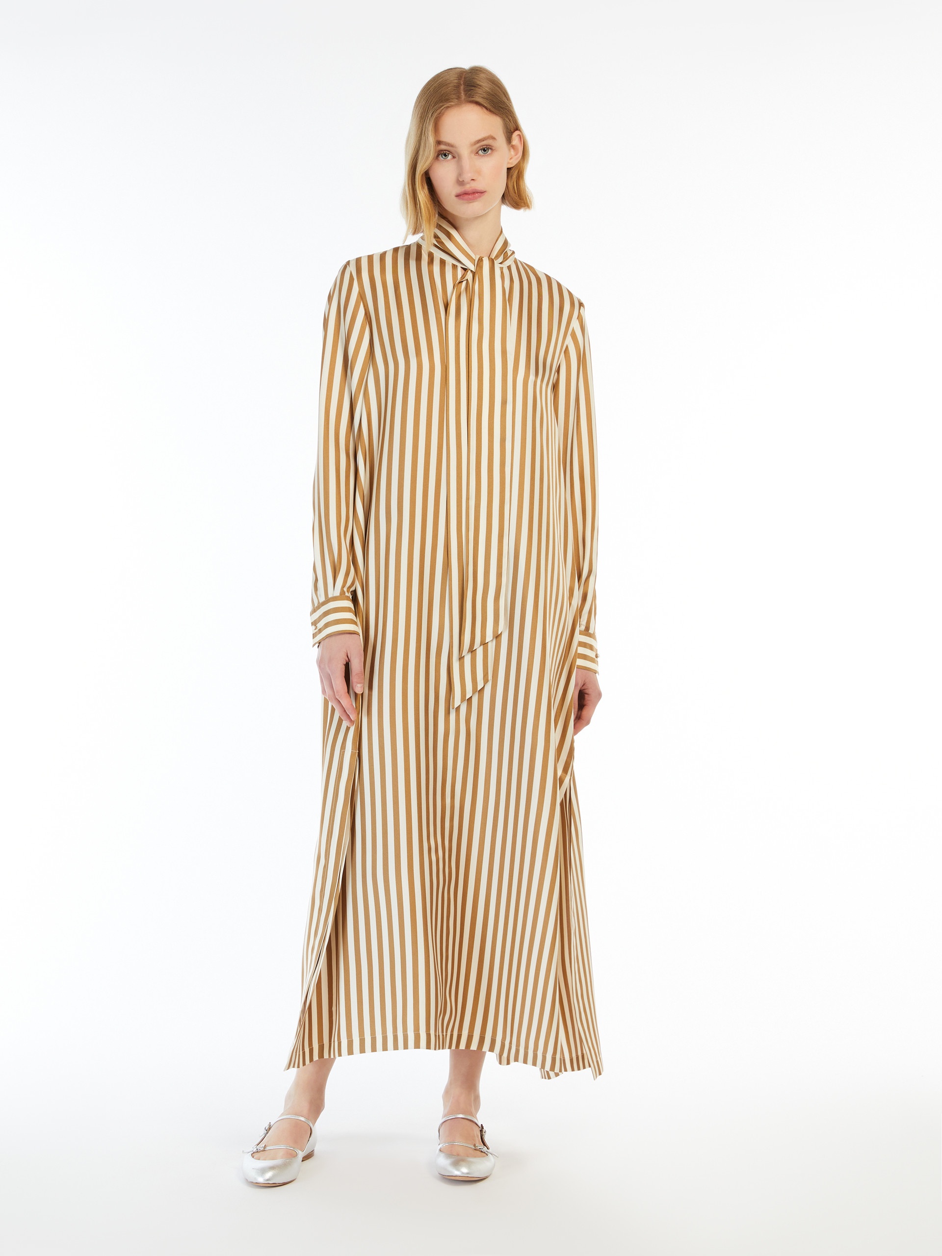 FAESITE Printed silk caftan dress - 2