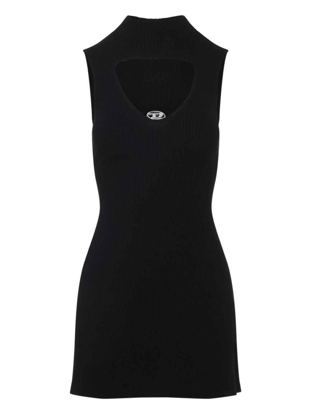 Wool cut-out mini dress - 4