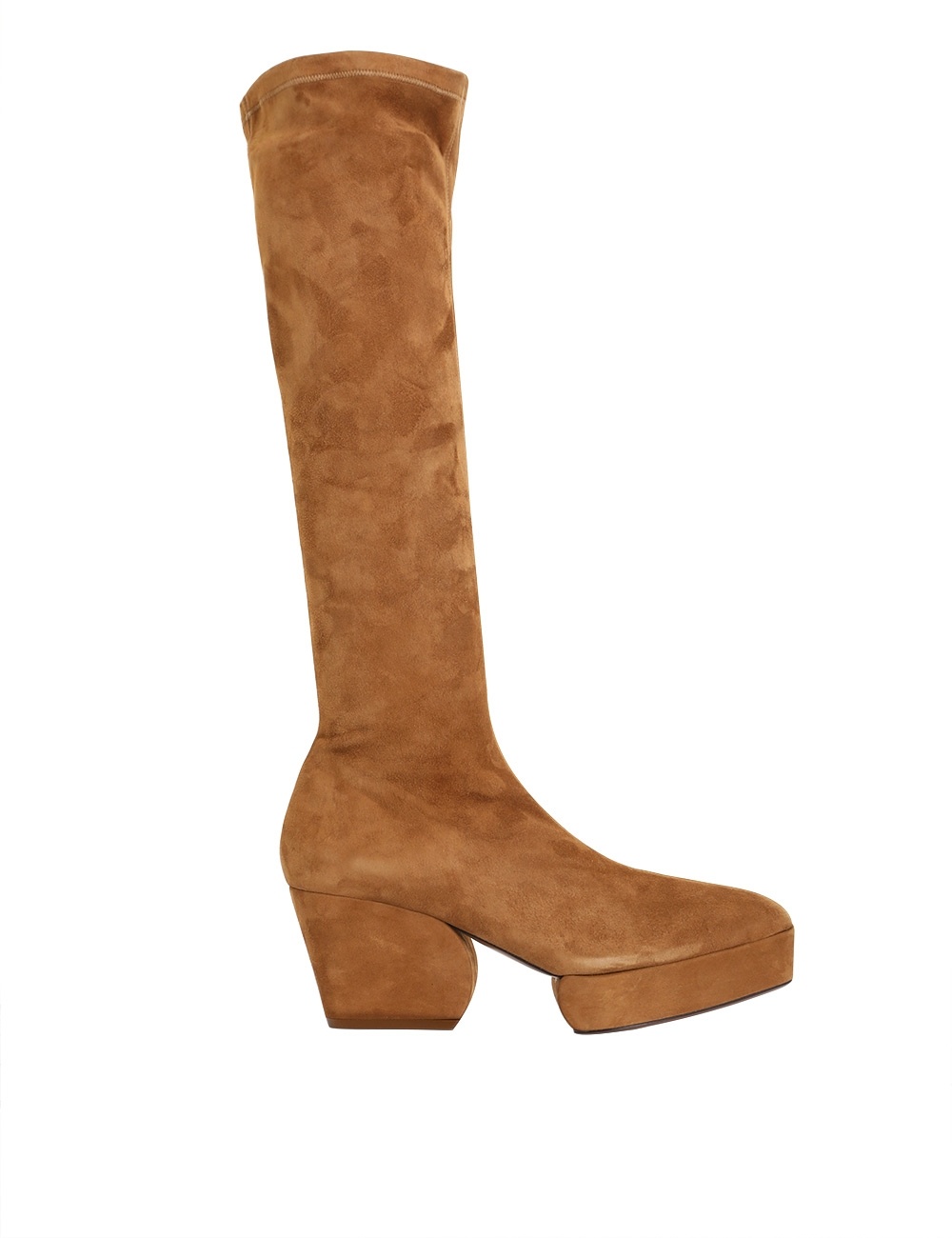 STRETCH SUEDE PLATFORM BOOT - 1