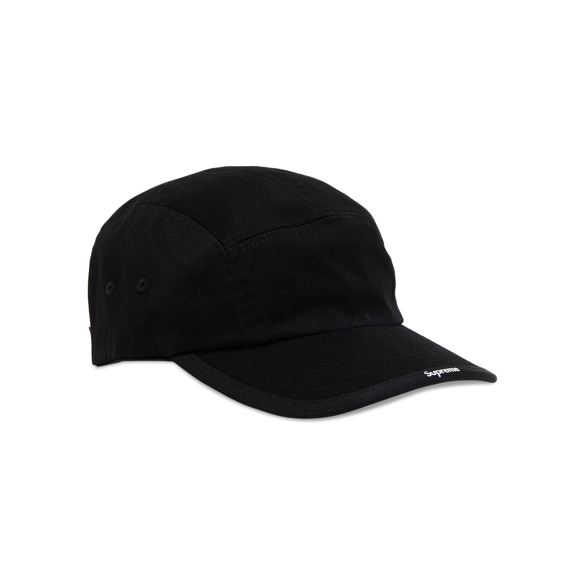 Supreme Visor Logo Camp Cap 'Black' - 2