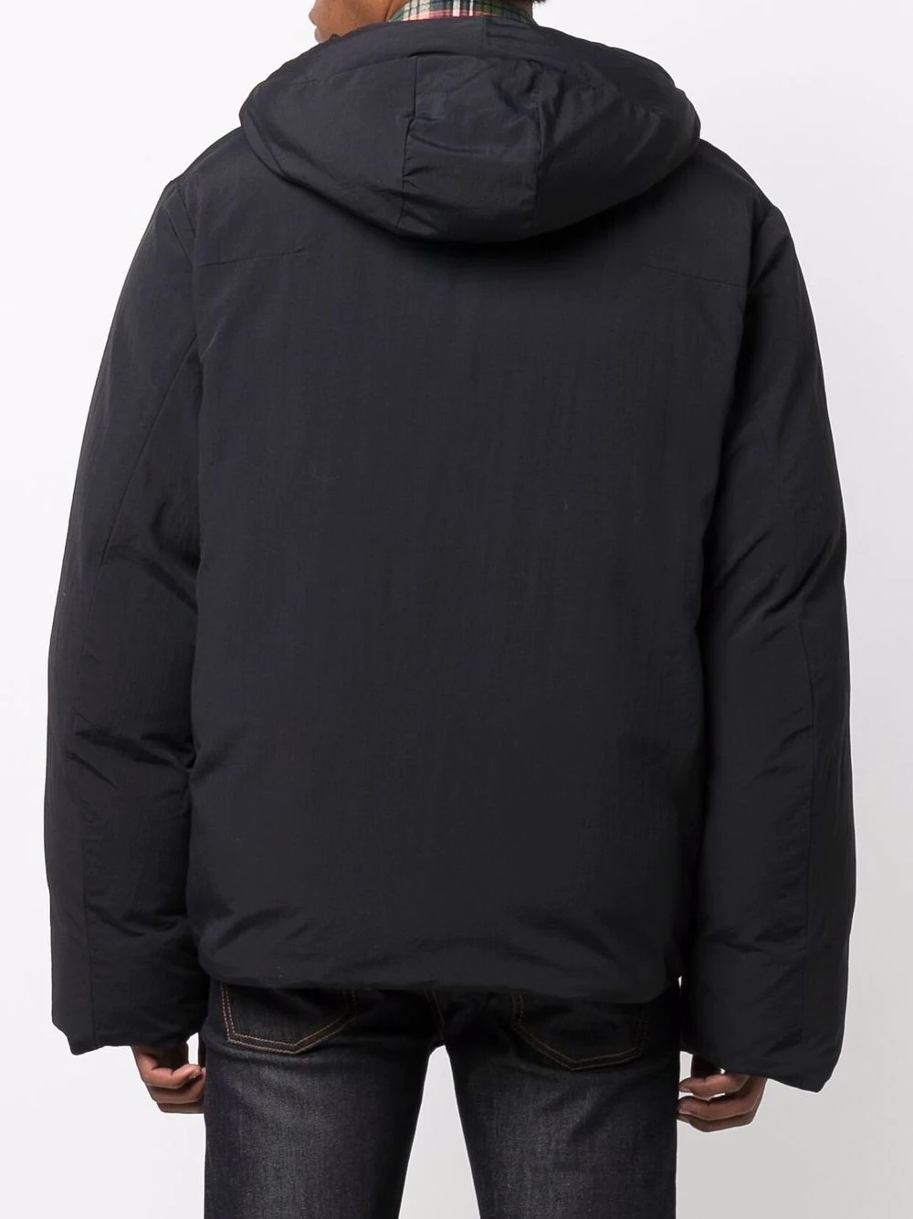 logo hooded puffer jacket - 4