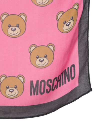 Moschino Teddy Bear-print scarf outlook
