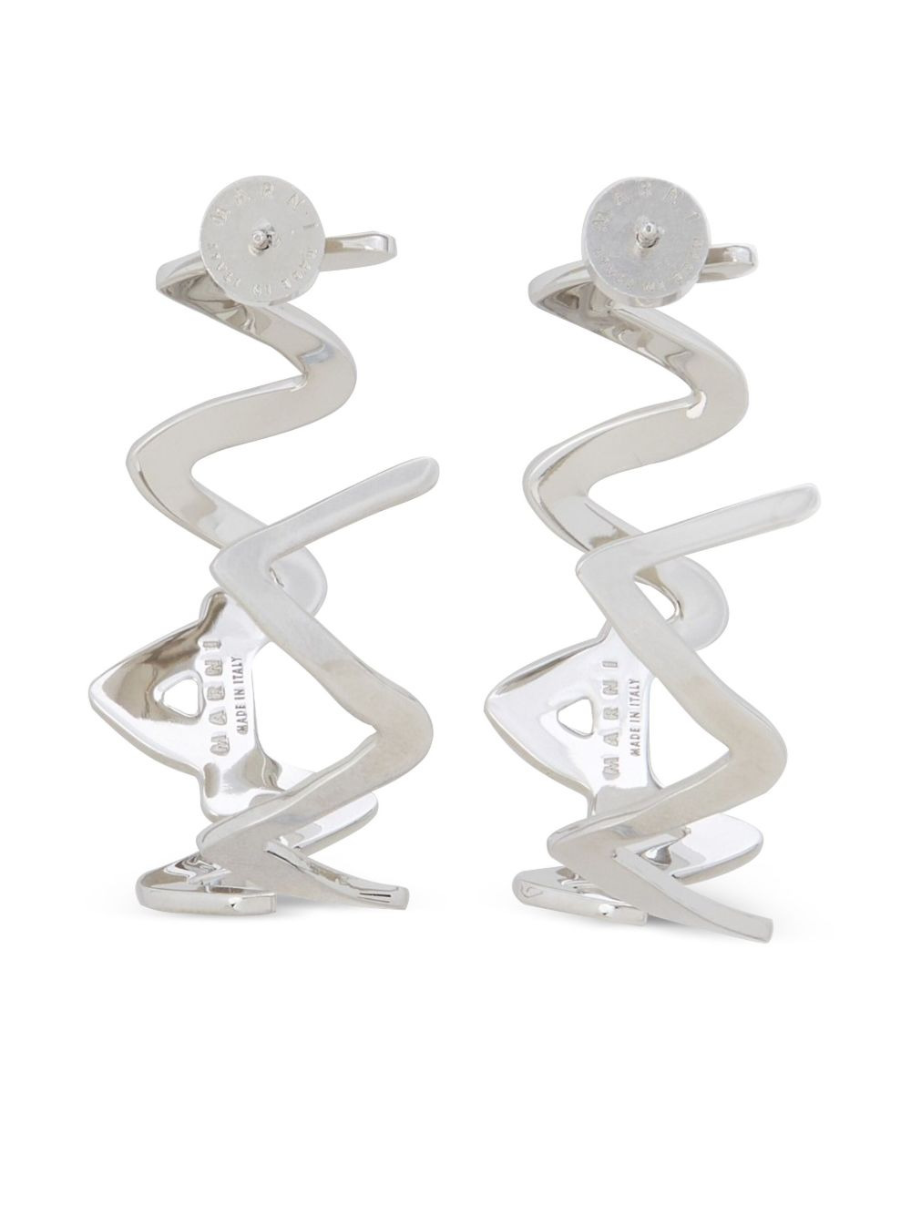 logo earrings - 3