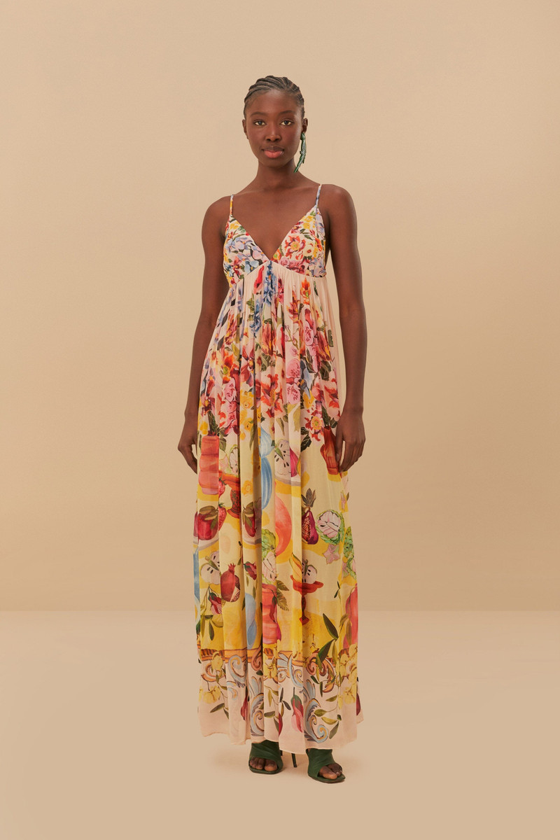 Pink Garden Terrace Maxi Dress 1